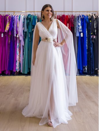 VESTIDO DE NOVIA EDURNE CAPA