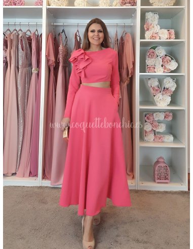 CONJUNTO DE FIESTA CAROL MANGA LARGA