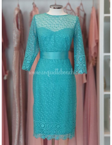 [Vestidos de fiesta cortos] - VESTIDO DE FIESTA FINA