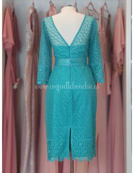 [Vestidos de fiesta cortos] - VESTIDO DE FIESTA FINA