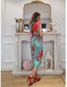 [Vestidos de fiesta cortos] - VESTIDO DE FIESTA CLARISA ESTAMPADO