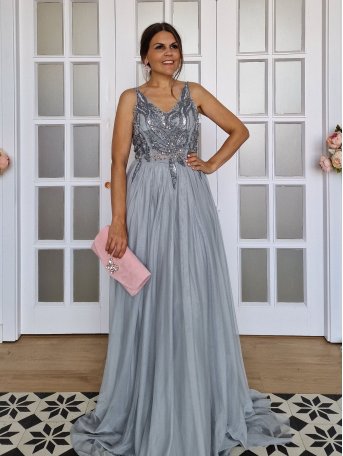 VESTIDO DE FIESTA SKYLAR MAXI