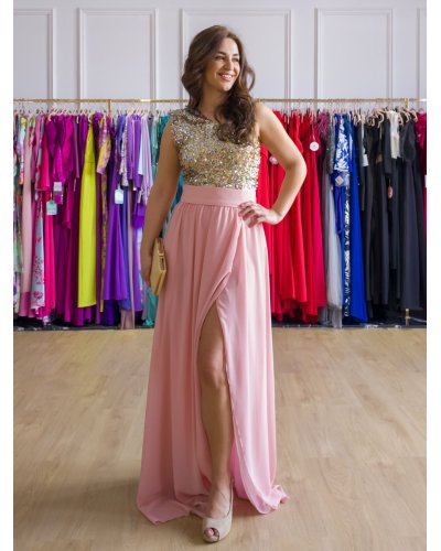 VESTIDO DE FIESTA LARGO GEORGINA | Coquette Bon Chic
