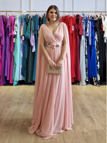 VESTIDO DE FIESTA EDURNE CAPA