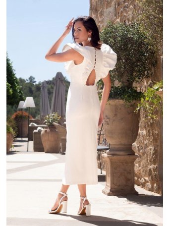 [Vestidos de fiesta cortos] - VESTIDO BLANCO TUDELA 2
