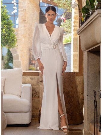 VESTIDO DE FIESTA BLANCO ÉCIJA