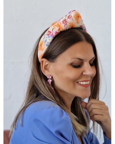 DIADEMA DE NUDO ESTAMPADO CARMELA | Coquette Bon Chic
