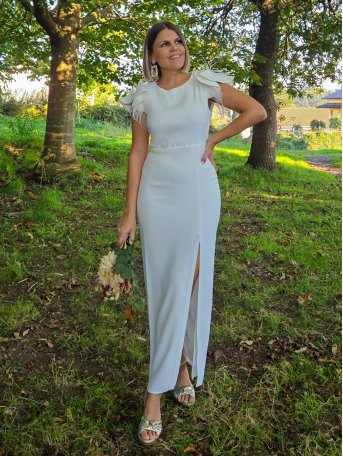 VESTIDO DE FIESTA BLANCO...