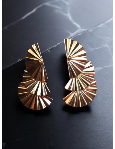 PENDIENTES DE FIESTA ABANICOS