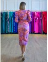 [Vestidos de fiesta cortos] - VESTIDO DE FIESTA ROCÍO ESTAMPADO