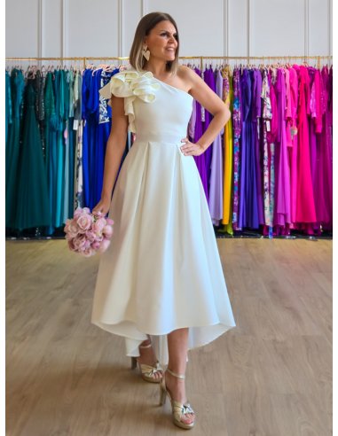 VESTIDO DE FIESTA BLANCO VIVIANA