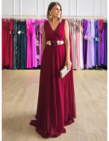 VESTIDO DE FIESTA EDURNE CAPA