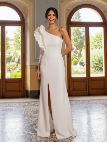 VESTIDO DE FIESTA BLANCO...