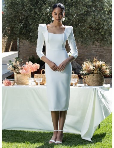 VESTIDO DE FIESTA BLANCO BAIONA