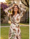 [Vestidos de fiesta cortos] - VESTIDO DE FIESTA MOGUER ESTAMPADO