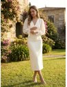 [Vestidos de fiesta cortos] - VESTIDO DE FIESTA CRUDO ALTEA