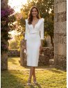 [Vestidos de fiesta cortos] - VESTIDO DE FIESTA BLANCO GRACIA