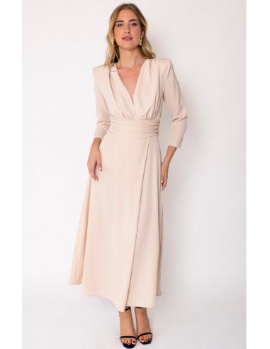 VESTIDO DE FIESTA CADAQUÉS BEIGE
