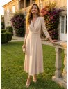 [Vestidos de fiesta cortos] - VESTIDO DE FIESTA CADAQUÉS BEIGE