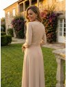 [Vestidos de fiesta cortos] - VESTIDO DE FIESTA CADAQUÉS BEIGE