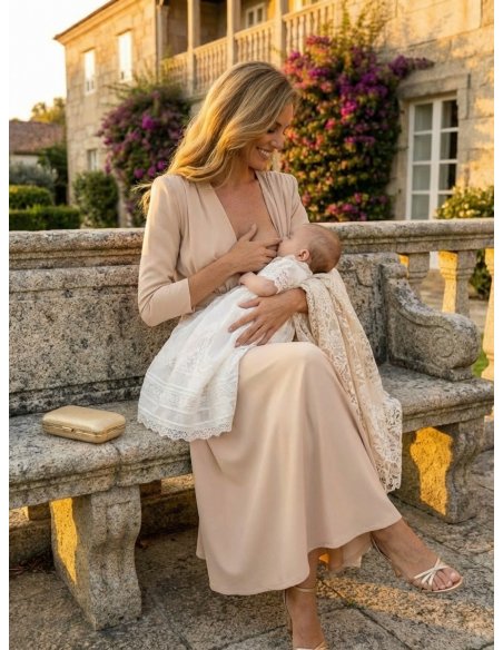 [Vestidos de fiesta cortos] - VESTIDO DE FIESTA CADAQUÉS BEIGE