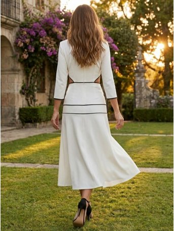 [Vestidos de fiesta cortos] - VESTIDO DE FIESTA GRANADA BLANCO 2