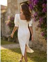 [Vestidos de fiesta cortos] - VESTIDO DE FIESTA MICAY BLANCO