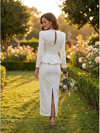 [Vestidos de fiesta cortos] - VESTIDO DE FIESTA BLANCO VEJER 2