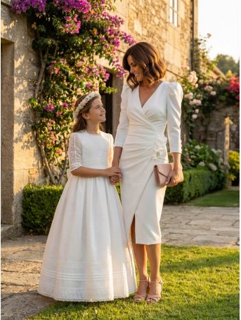 [Vestidos de fiesta cortos] - VESTIDO DE FIESTA BLANCO ROCÍO 2
