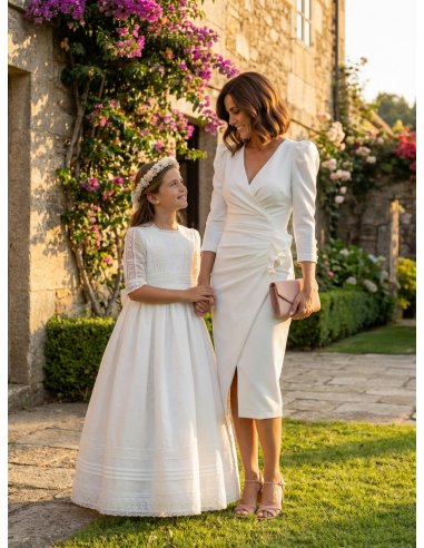 [Vestidos de fiesta cortos] - VESTIDO DE FIESTA BLANCO ROCÍO