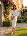 [Vestidos de fiesta cortos] - VESTIDO DE FIESTA BLANCO ROCÍO