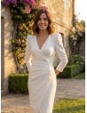 [Vestidos de fiesta cortos] - VESTIDO DE FIESTA BLANCO ROCÍO