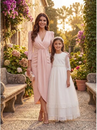 [Vestidos de fiesta cortos] - VESTIDO DE FIESTA ANTÍA LISO