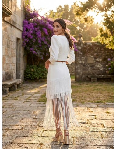CONJUNTO DE FIESTA BLANCO GÉNOVA
