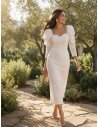 [Vestidos de fiesta cortos] - VESTIDO BLANCO JENICA