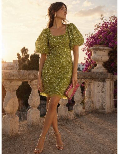 [Vestidos de fiesta cortos] - VESTIDO DE FIESTA FRANCISCA