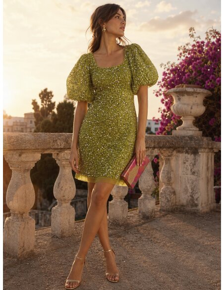 [Vestidos de fiesta cortos] - VESTIDO DE FIESTA FRANCISCA