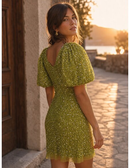 [Vestidos de fiesta cortos] - VESTIDO DE FIESTA FRANCISCA