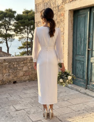 VESTIDO DE FIESTA BLANCO ANABELA