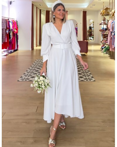 VESTIDO DE FIESTA NEW MARÍN BLANCO | Coquette Bon Chic